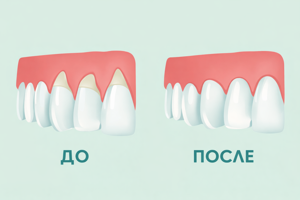 До и после лоскутной операции До и после лоскутной операции