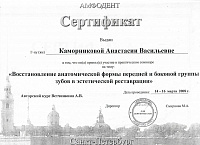 Каморникова эстетическая реставрация