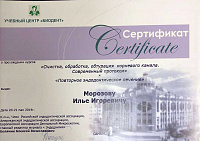 Морозов сертификат по корневым каналам